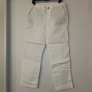 LOFT White Slim Pants